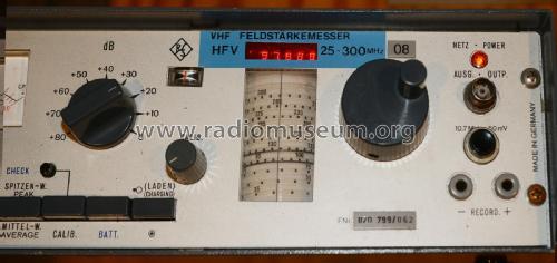 VHF-Messempfänger HFV; Rohde & Schwarz, PTE (ID = 2793292) Commercial Re