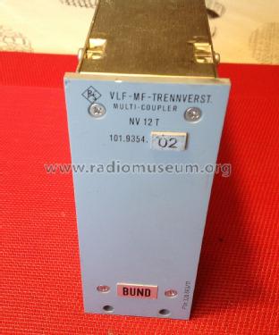 VLF-MF-Trennverstärker NV12T; Rohde & Schwarz, PTE (ID = 2346304) Ampl. RF