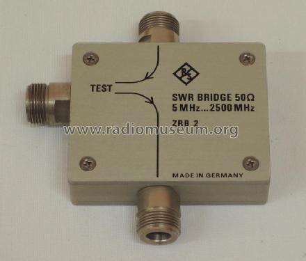 SWR Bridge 50 Ohm ZRB2; Rohde & Schwarz, PTE (ID = 1742508) Equipment