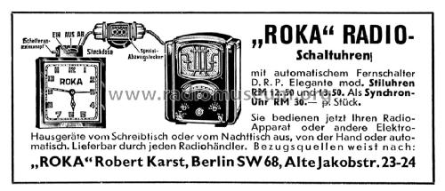 Radio-Schaltuhr ; ROKA, Robert Karst; (ID = 2438813) Misc