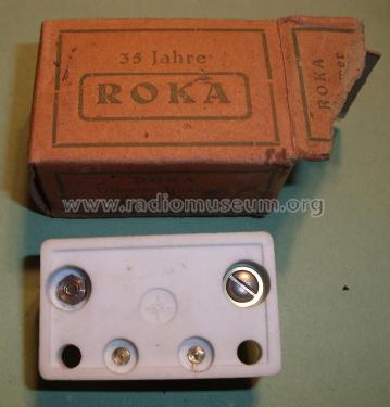 Trimmer-Kondensator auf Calit-Sockel ; ROKA, Robert Karst; (ID = 1823043) Radio part