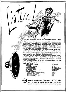 20 Watt, 12' Extended Range Loudspeaker 12PX; Rola Company AUS Pty (ID = 2433377) Lautspr.-K