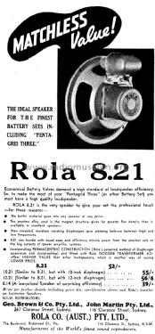 8-21; Rola Company AUS Pty (ID = 1826308) Parleur