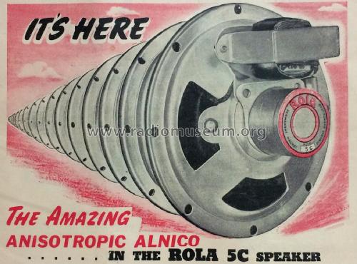 Dynamic Reproducer 5C; Rola Company AUS Pty (ID = 2433080) Speaker-P