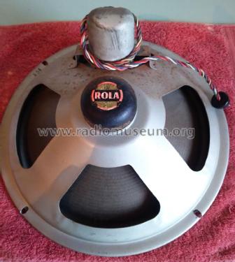 Fluxmaster Series Model 12J; Rola Company AUS Pty (ID = 2834361) Parleur