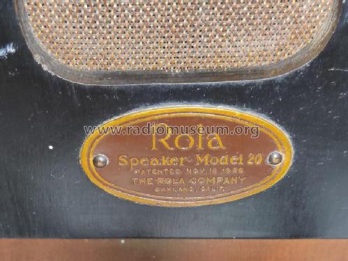 Rola model 20 ; Rola Company, The; (ID = 3027604) Parlante