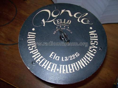 Cello ; Rondo GmbH, Willy (ID = 685451) Altavoz-Au