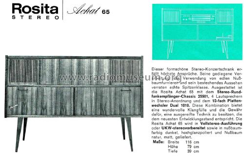 Achat 65 Ch= 25501; Rosita, Theo Schmitz (ID = 2560257) Radio