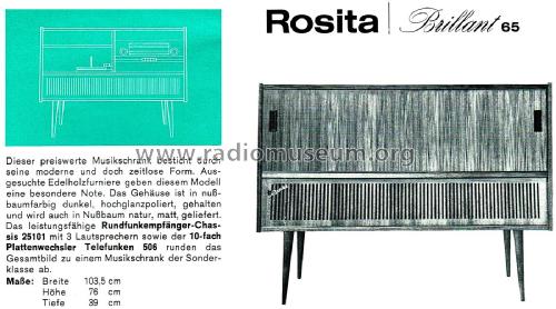 Brillant 65 Ch= 25101; Rosita, Theo Schmitz (ID = 2559844) Radio