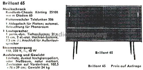 Brillant 65 Ch= 25101; Rosita, Theo Schmitz (ID = 2877886) Radio