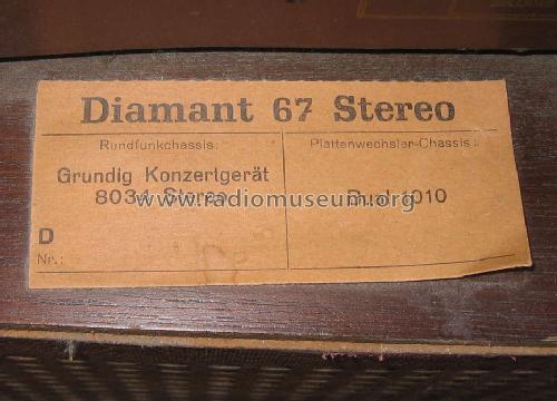 Diamant 67 Stereo Ch= 8034; Rosita, Theo Schmitz (ID = 483610) Radio