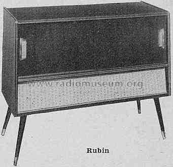Rubin Ch= Truhen-Spezial-Chassis 1150; Rosita, Theo Schmitz (ID = 318585) Radio