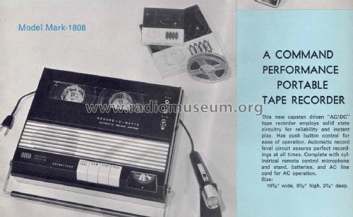 Record-O-Matic Mark-1808 ; Ross Electronics (ID = 2951037) Ton-Bild