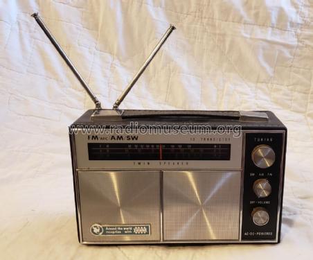 FM/AM/SW Twin Speaker RE-1915-N ; Ross Electronics (ID = 2730906) Radio