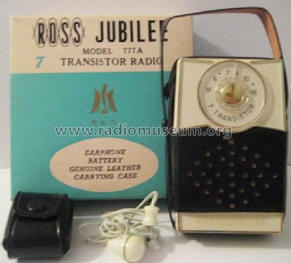 Jubilee 777A; Ross Electronics (ID = 1007828) Radio