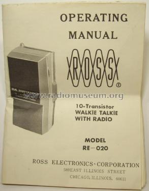 RE-020 Dual Performance ; Ross Electronics (ID = 1729114) Radio