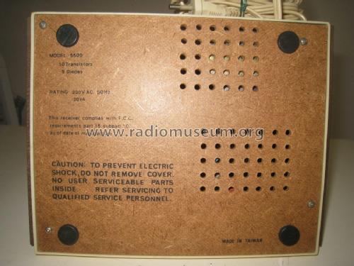 Solid State Wake-O-Matic AM/FM Lamp Radio 5500; Ross Electronics (ID = 2121345) Radio