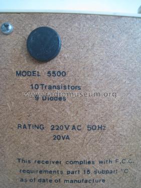 Solid State Wake-O-Matic AM/FM Lamp Radio 5500; Ross Electronics (ID = 2121346) Radio