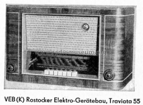 Traviata 55; Rostocker Gerätebau; (ID = 304567) Radio