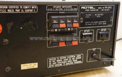 AM/FM Stereo Receiver RX-2001; Roland Electronics (ID = 2367740) Radio