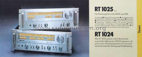 AM/FM Stereo Tuner RT-1025; Rotel, The, Co., Ltd (ID = 2022081) Radio