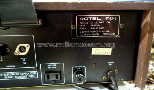 LW/MW/FM Stereo Tuner RT-624L; Rotel, The, Co., Ltd (ID = 2363874) Radio