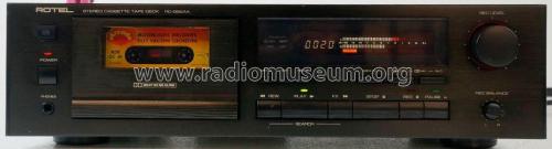Stereo Cassette Tape Deck RD-955AX; Rotel, The, Co., Ltd (ID = 2073101) Sonido-V