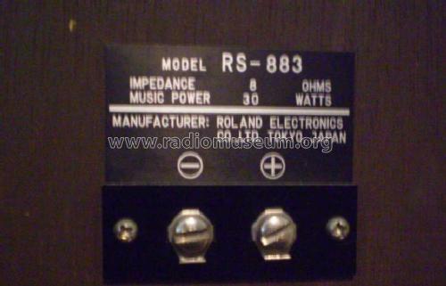 RS-883; Roland Electronics (ID = 741038) Parleur