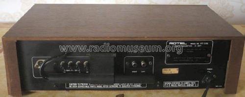 AM/FM Stereo Tuner RT-226; Rotel, The, Co., Ltd (ID = 1728365) Radio
