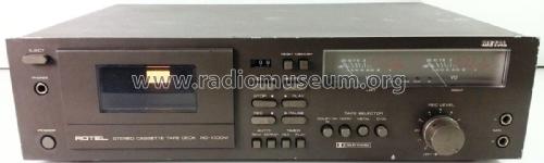 Stereo Cassette Tape Deck RD-1000M; Rotel, The, Co., Ltd (ID = 2367236) Reg-Riprod