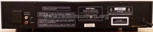 Stereo Compact Disc Player RCD-940BX; Rotel, The, Co., Ltd (ID = 2349974) Enrég.-R
