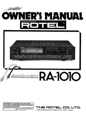 Stereo DC Integrated Amplifier RA-1010; Roland Electronics (ID = 1780070) Ampl/Mixer