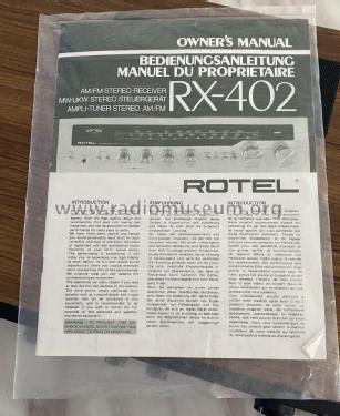 Stereo Receiver RX-402; Roland Electronics (ID = 2832420) Radio