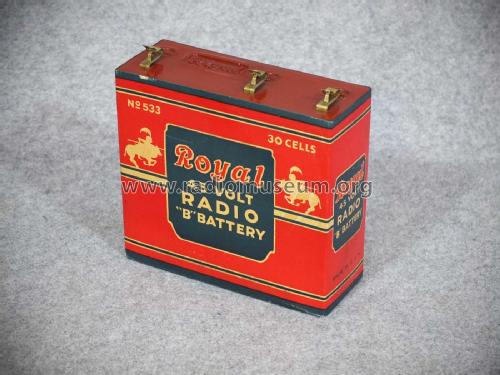 45 Volt Radio 'B' Battery 533; Royal brand; where? (ID = 2302684) Power-S