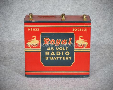 45 Volt Radio 'B' Battery 533; Royal brand; where? (ID = 2302690) Power-S