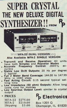 Digital Synthesizer MFA-22; RP Electronics; (ID = 2062808) Amateur-D