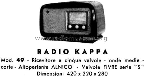 Kappa 49; RSM Costruzioni (ID = 1575400) Radio