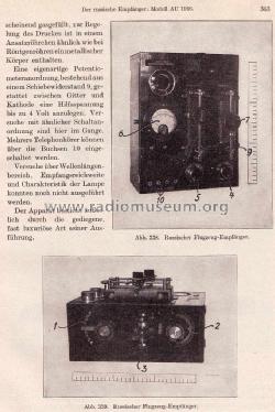Flugzeugempfänger AU 1916; Russische (ID = 1378353) Radio