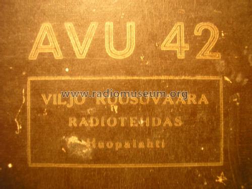 AVU 42; Ruusuvaara, Helsinki (ID = 2058717) Radio