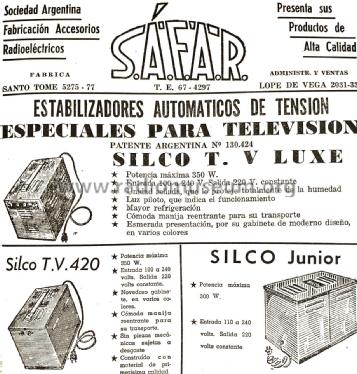 Silco TV 240; S.A.F.A.R. SAFAR, (ID = 2579973) Strom-V