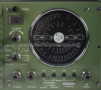 Sailor R106; SP Radio S.P., (ID = 696896) Commercial Re