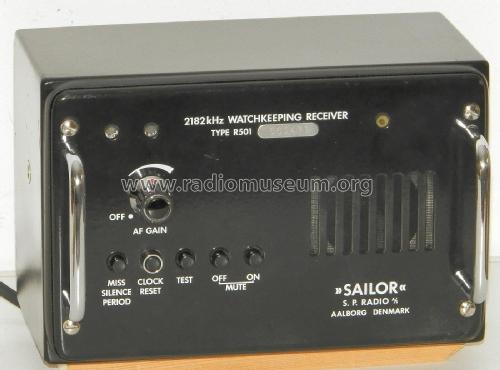 2182 kHz Watchkeeping Receiver Sailor R501; SP Radio S.P., (ID = 2360594) Commercial Re
