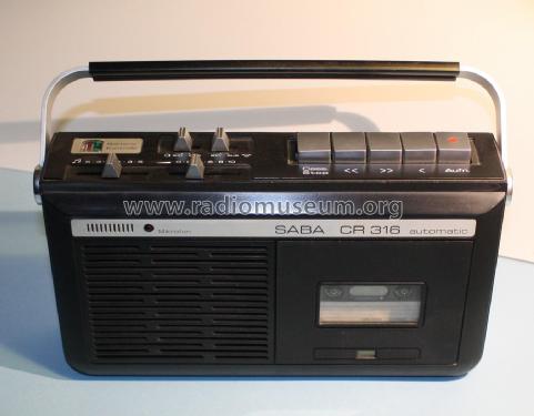 Cassetten-Recorder CR 316 automatic K ; SABA; Villingen (ID = 1766858) R-Player