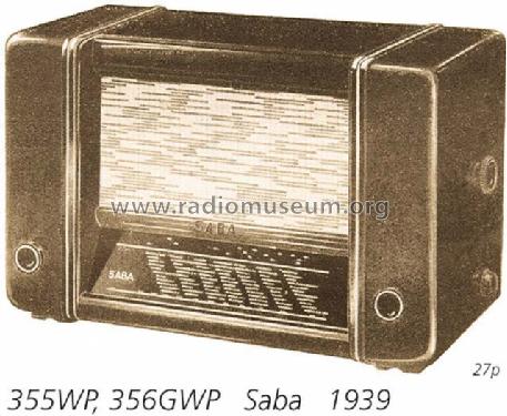 S-356GW oder 356GWP; SABA; Villingen (ID = 708446) Radio