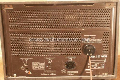 S-357WK oder 357WKH; SABA; Villingen (ID = 188180) Radio