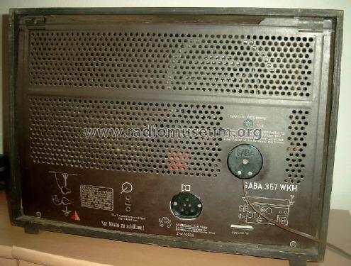 S-357WK oder 357WKH; SABA; Villingen (ID = 202363) Radio