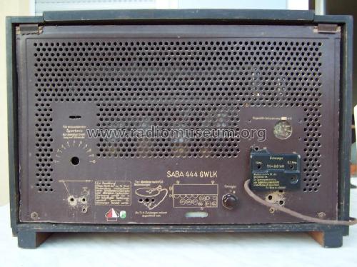 S-444GWLK 444GWLK; SABA; Villingen (ID = 356579) Radio