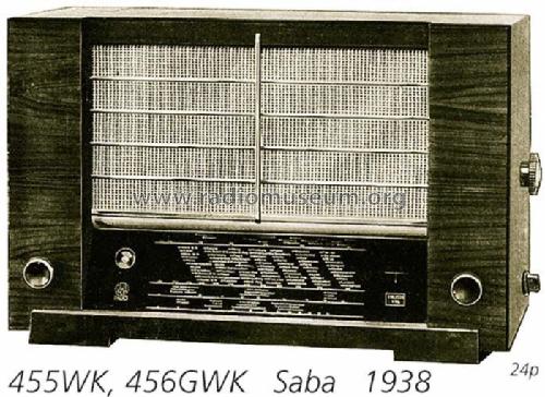 S-456GWK 456GWK; SABA; Villingen (ID = 719) Radio