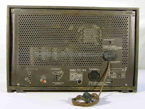 S-580WK; SABA; Villingen (ID = 500252) Radio