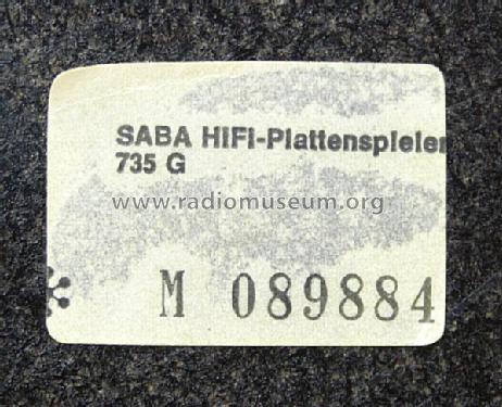 735G; SABA; Villingen (ID = 1776134) R-Player